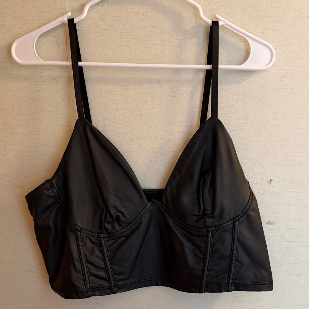SHEIN Black Satin Bralette